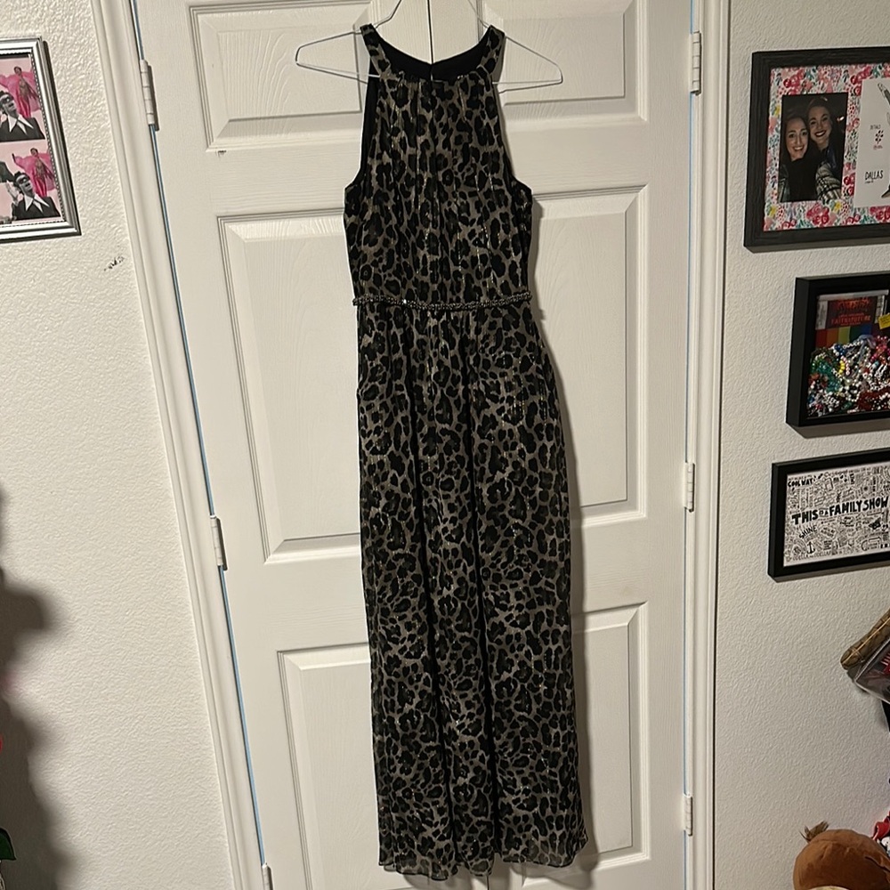 Leopard Print Maxi Dress